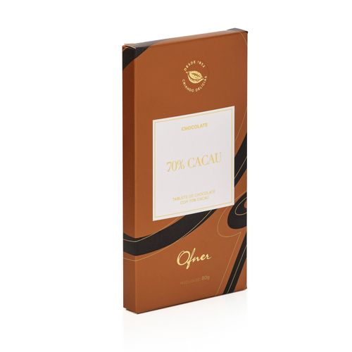TABLETE CHOCOLATE 70% CACAU 80g