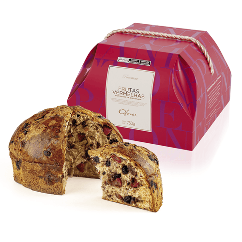 PANETTONE GENOVÊS FRUTAS VERMELHAS 750G